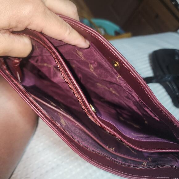 VINTAGE EITENNE AIGNER EUC OXBLOO LEATHER CROSSBODY BAG - Picture 6 of 9